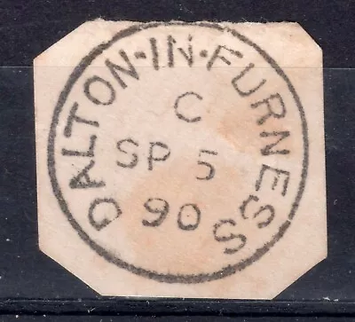 GB = POSTMARK - QV Era. `DALTON-IN-FURNESS` 1890 Single Ring On Piece. (S1014) • £2