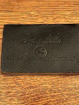 Vintage!! Hamilton Watch Railroad Time Keeper Of America Leather Wallet • £71.24
