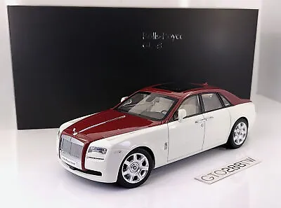 Kyosho Hi-End 1:18 Scale Rolls-Royce Ghost SWB (White / Red) 08802EWR • $295