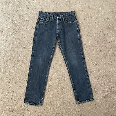 Levi's 511 Jeans Blue Classic Straight Leg Dark Wash - Mens 30x30 - Actual 30x27 • $15