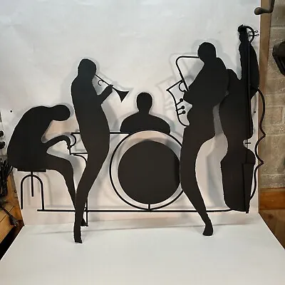 ✨ Curtis JERE Large Metal Wall Art Sculpture Jazz Band 1991 Musicians • $225