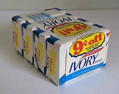 4 Bars 3.5oz New Sealed Vintage Ivory Personal Size Soap Bars 1980's • $19.99