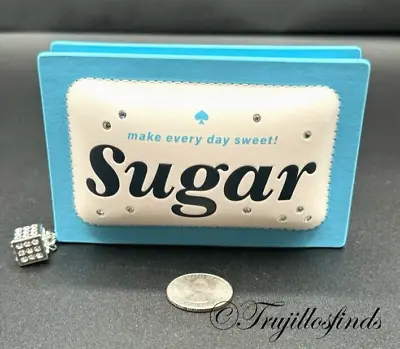 Kate Spade Coffee Break 3D Sugar Packet Small Card Holder Cream Multi KF486 New • $108.99