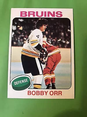 1975-76 Topps #100 BOBBY ORR NM BEAUTY BOSTON BRUINS • $40