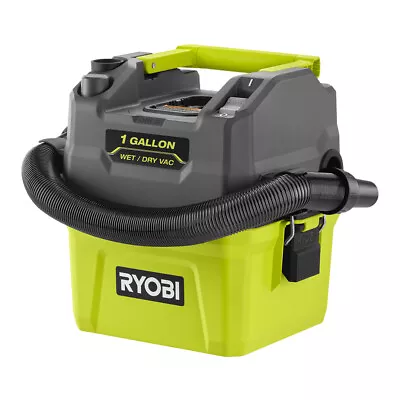 RYOBI 18V  Cordless 1 Gal. Wet/Dry Vacuum (Tool Only) • $59