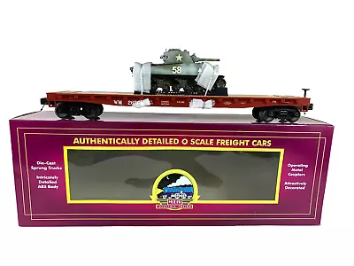 20-98915 MTH Western Maryland (#2650)  Flat Car W/M4 Sherman Tank • $109.95