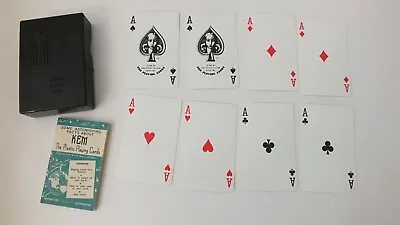 VINTAGE PLAYING CARDS KEM PINOCHLE DECK 1946 Dated. Very Nice. Missing 1 Card • £9.17