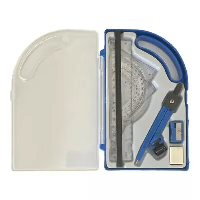 £3.29 • Buy 8 Piece Contact Maths Stationary School Set Compass