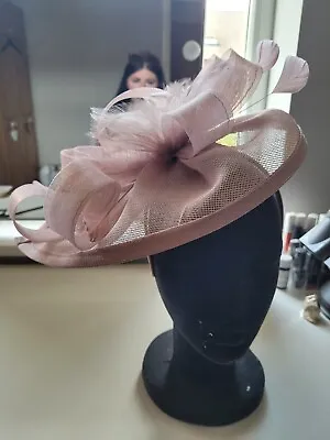 Large Pink Fascinator New Boxed Perfect For Weddings Races. Special Occasions • £17.50