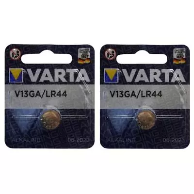 LR44 V13GA AG13 A76 L1154F 1.5v Alkaline Battery ORIGINAL VARTA (Value 2 - Pack) • £2.75