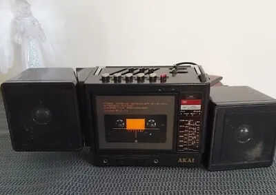 Akai PJ11 Radio Cassette Stereo Recorder - Black Only For Parts  • $100