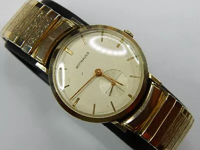 Vintage Longines Wittnauer Revue 76/3 10k Gf 17j Mens Watch - Runs - Good Timer • $85