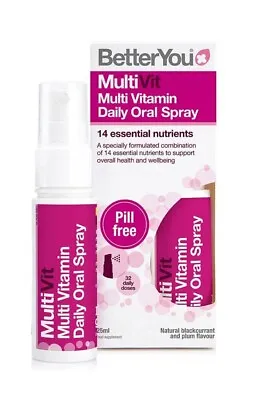 BetterYou Multi Vitamin Daily Oral Spray MultiVit 25ml • £7.24