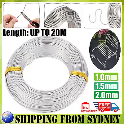 Best Grade Solid Uncoated Aluminium Wire Craft Jewellery  Bonsai Electrical AU • $5.92