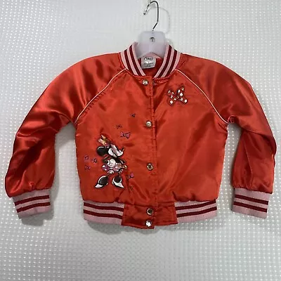 Vintage Disney Store Minnie Mouse Varsity Style Jacket  Size 4 • $22.50