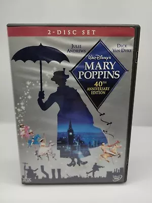 Mary Poppins DVD Widescreen 2004  2-Disc Set (Julie Andrews Dick Van Dyke) • $5