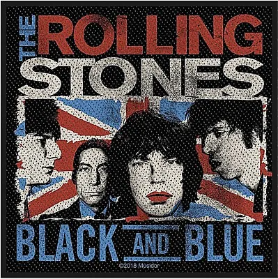 Rolling Stones Black And Blue 100mm Square Sew-on Cloth Patch (rz) • $9.46