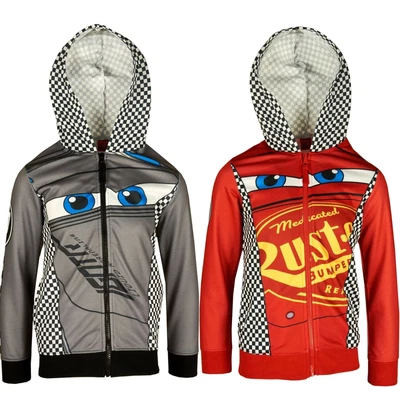 £12.99 • Buy Boys ER1174 Disney Cars Full Zip Hooded Sweatshirt Size: 3-8 Years