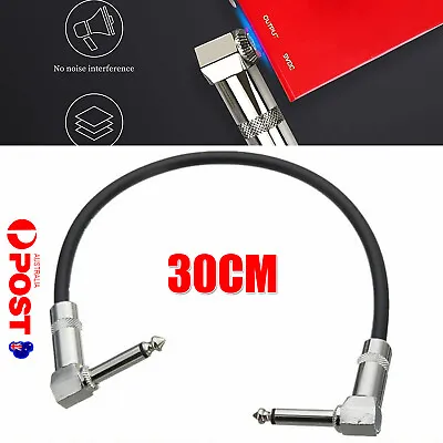 $6.99 • Buy Durable 30CM Right Angle Guitar Effects Pedal Patch Cable Lead Cord Wire A