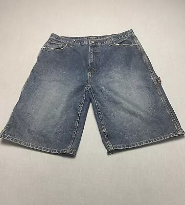 Vtg U.S. POLO Assoc. Carpenter Jorts Denim Blue Jean Shorts Men Size 40 • $34.99