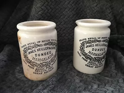 Antique 1862 James Keiller & Sons Dundee Marmalade London Crocks “2” • $165