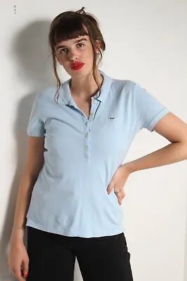 £6.49 • Buy Lacoste Womens Polo Shirt - Blue - Size EU 44 (W1-i9)