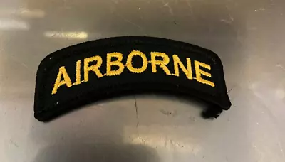 U S Army: Black (Gold Letters) Airborne Tab • $6.40