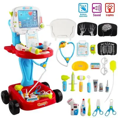 £30.99 • Buy DeAO Little Doctor Medical Center Hospital Portable Role Play Set Kids Toys Gift