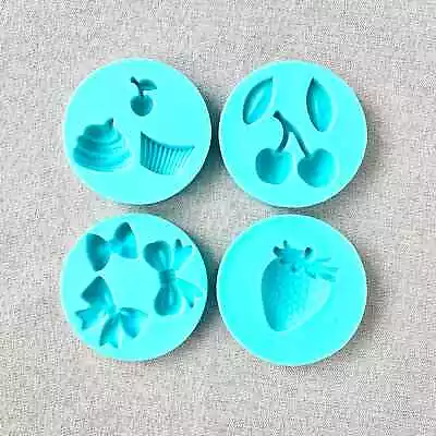 Cupcake Strawberry Cherry Bow - Martha Stewart Craft Silicone Molds • $19