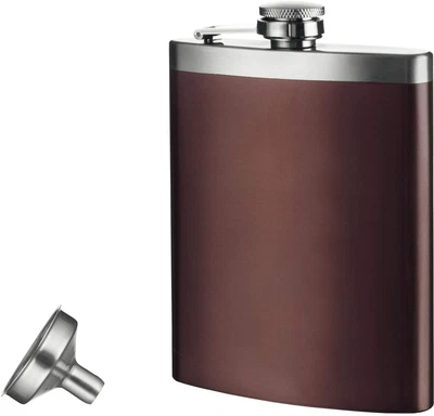 $21.50 • Buy Vacu Vin Hip Flask & Funnel, 78635606 Flachmann Mit Trichter, Silber