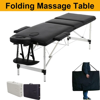 £15.66 • Buy Portable Folding Massage Table Lightweight Beauty Salon Therapy Luxury Couch Bed