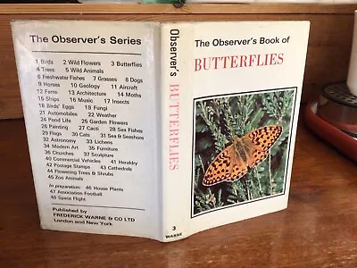 Observers Book Of Butterflies 1971 N I L  • £9.99