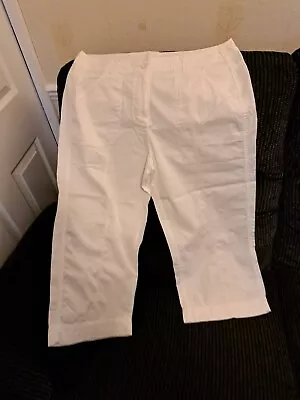 Ladies Cropped Summer Trouser Size 14 Used From Marks And Spencer • £0.99