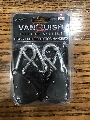 Vanquish Lighting Systems Heavy Duty Light Reflector Hangers 1/8  X 6' 2pk • $10