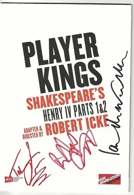 Player Kings (2024) HAND SIGNED Programme. IAN MCKELLEN RICHARD COYLE + PROOF • £99.95