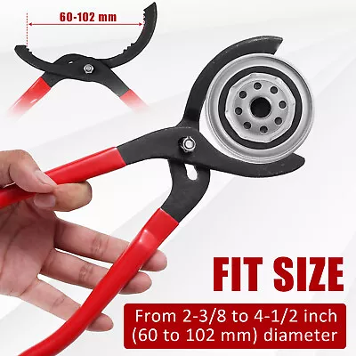 12inch Oil Filter Pliers Adjustable Oil Filter Removal Tool Metal Oil WaLVl • $17.99