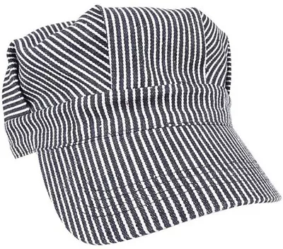 Rothco Train Conductor Hat Striped Engineer Cap Blue Hickory Stripe Railroad • $12.99