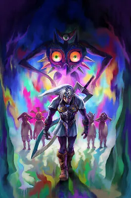 $14.98 • Buy Legend Of Zelda Majora's Mask 3D 3DS N64 Premium POSTER MADE IN USA - ZELM05