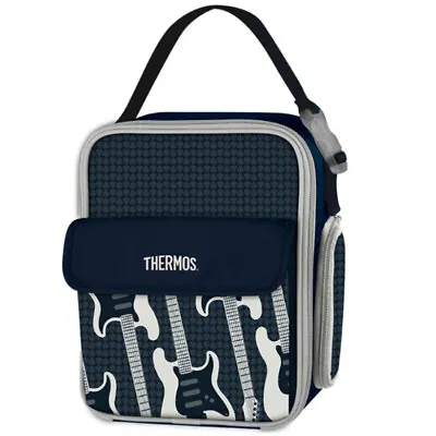 $29.95 • Buy 100% Genuine! THERMOS Upright Novelty Soft Insulated Lunch Kit Guitar!