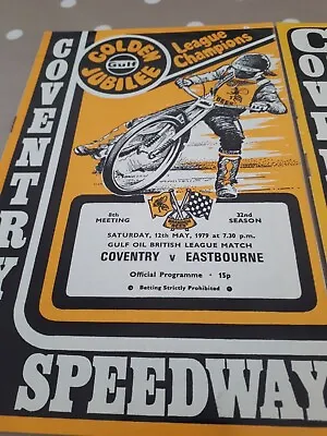 Coventry Bees Speedway Programmes X 3 1970's 1980's Job Lot • £0.99