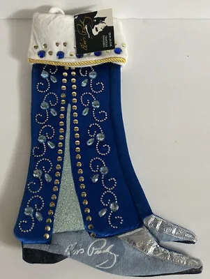 Elvis Presley Christmas Stocking Blue Signature Product New With Tag • $42.73