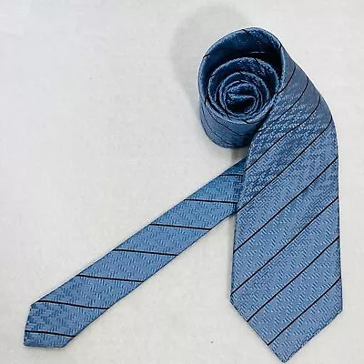 Daniel Milano 1956 Mens Italy Silk Long Tie Hand Made In Italy Blue 61 X 3. 5/8  • $9.45