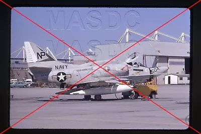 U14 - 35mm Kodachrome Aircraft Slide - A-4F Skyhawk 155036 NP504 VA-55 Lemoore71 • $8.99
