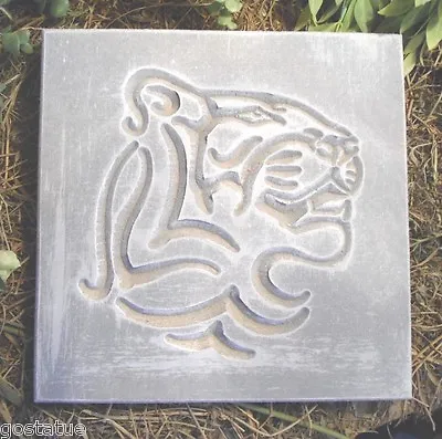 Tiger Lion Plaque Mold Concrete Plaste Mould Animal 11  X 11  X 3/4  • $29.95