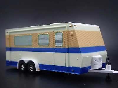 Vintage Camper Trailer W/ Hitch Rare 1:64 Scale Collectible Diorama Model Car • $9.99