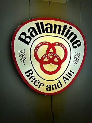 Vintage Ballantine Beer And Ale Advertisement Light Sign • $165