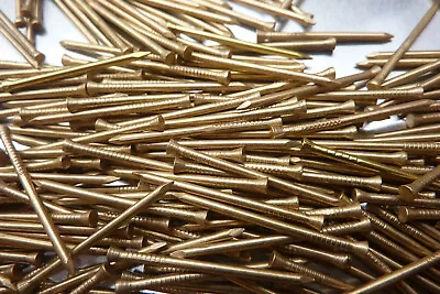 200 Solid Brass Panel Pin Nails 30mm Long • £8