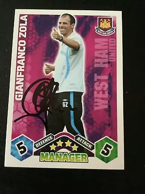 £1.99 • Buy Signed Gianfranco Zola West Ham United Football Match Attax Card