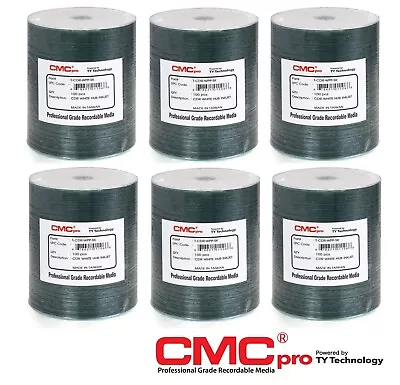 600 Genuine Taiyo Yuden JVC CMC PRO PRINTABLE Blank CD-R 48x 52X 80min CD Discs • £169.99