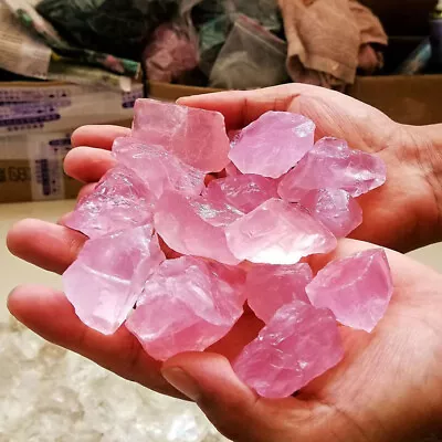 $11.29 • Buy 100g Pink Rose Quartz Natural Raw Rough Crystal Mineral Specimen Rock Stones TD